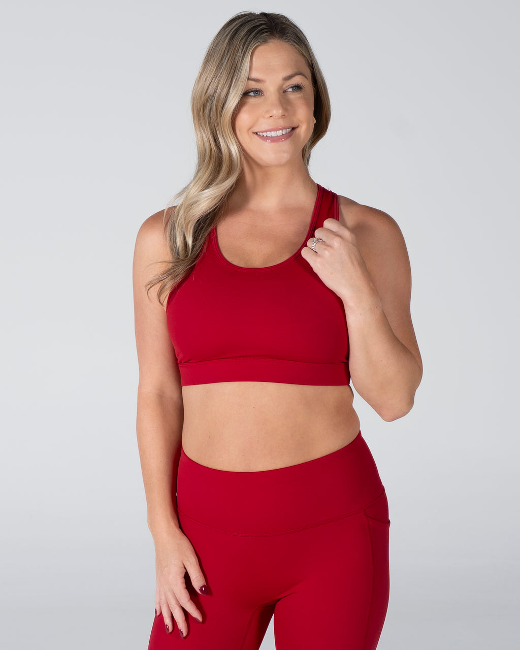 Velocity Energy Pocket Bra - Ruby