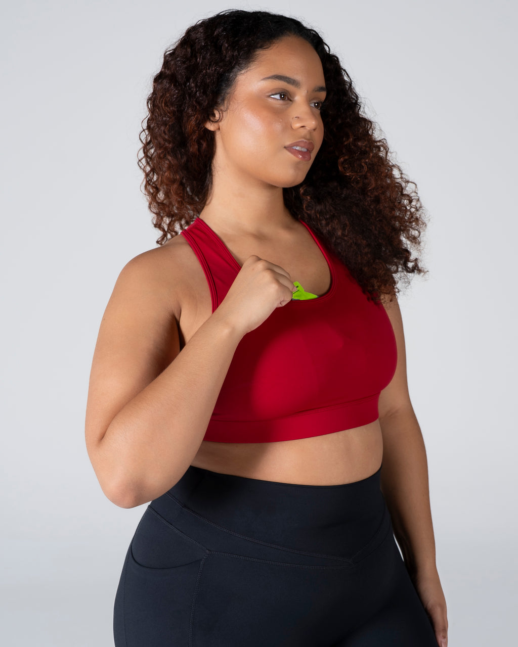 Velocity Energy Pocket Bra - Ruby