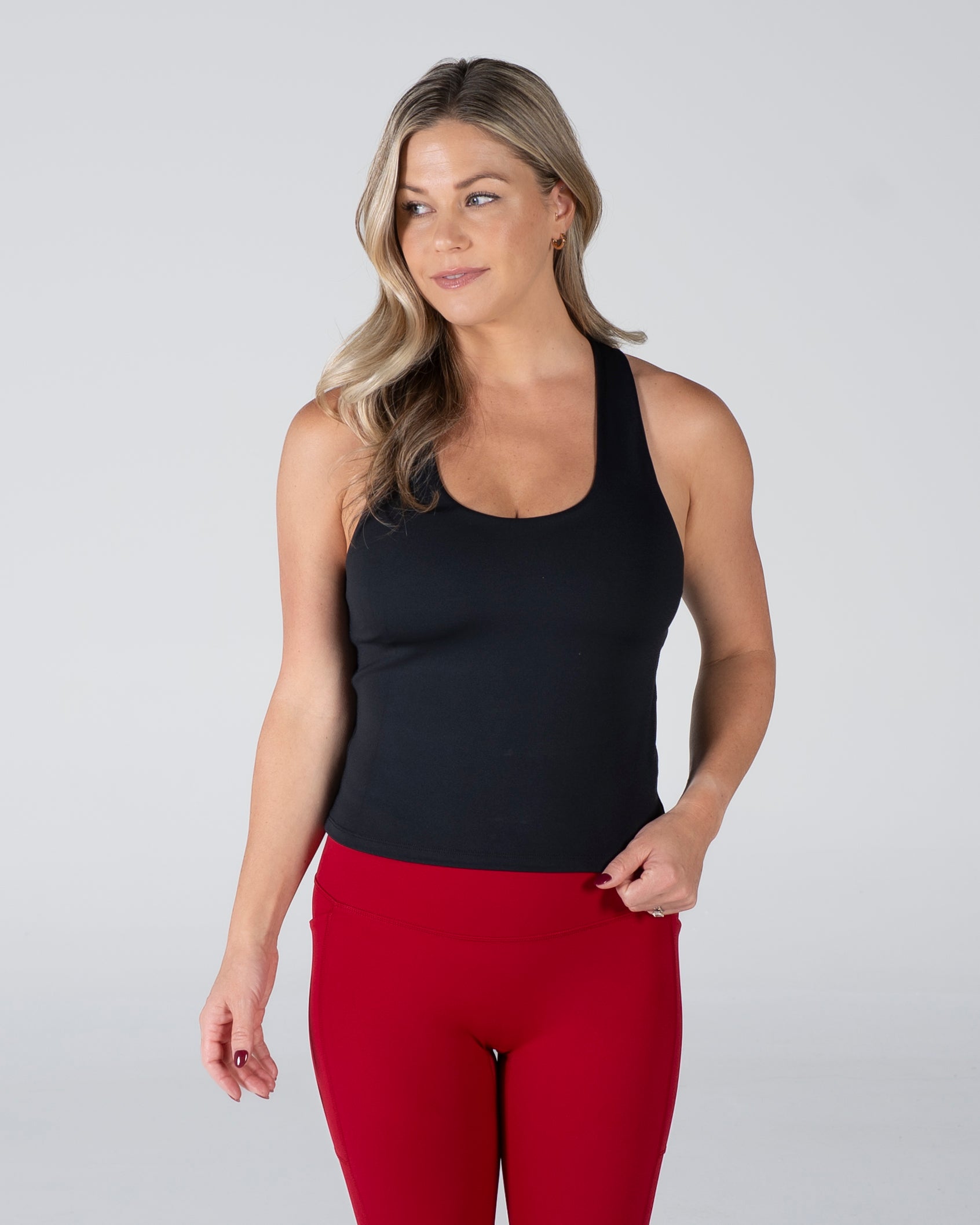 Velocity Iconic Bra Tank - Black