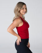 Velocity Iconic Bra Tank - Ruby