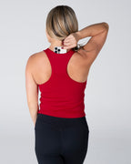 Velocity Iconic Bra Tank - Ruby