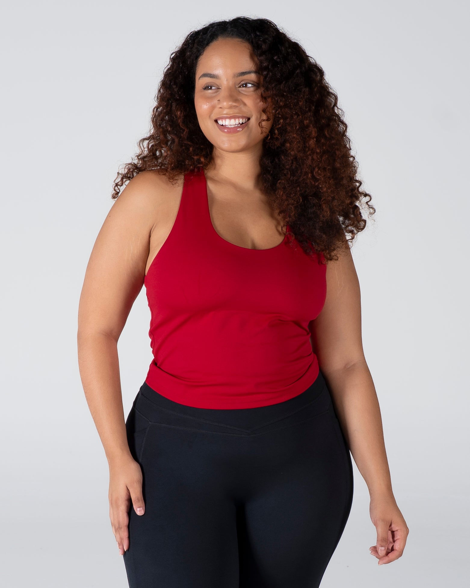 Velocity Iconic Bra Tank - Ruby