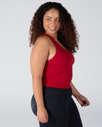 Velocity Iconic Bra Tank - Ruby