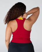 Velocity Iconic Bra Tank - Ruby