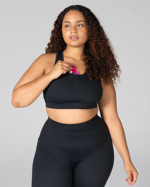 Velocity Energy Pocket Bra - Black