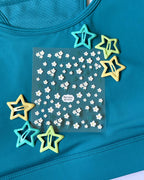 Nail Stickers (one sheet)- White Daisies