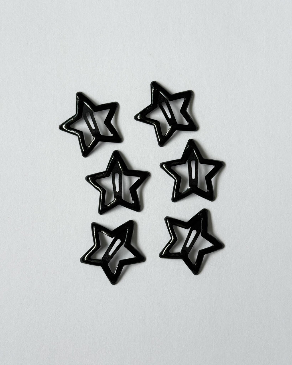 Star Hair Clips (set of six) - Midnight