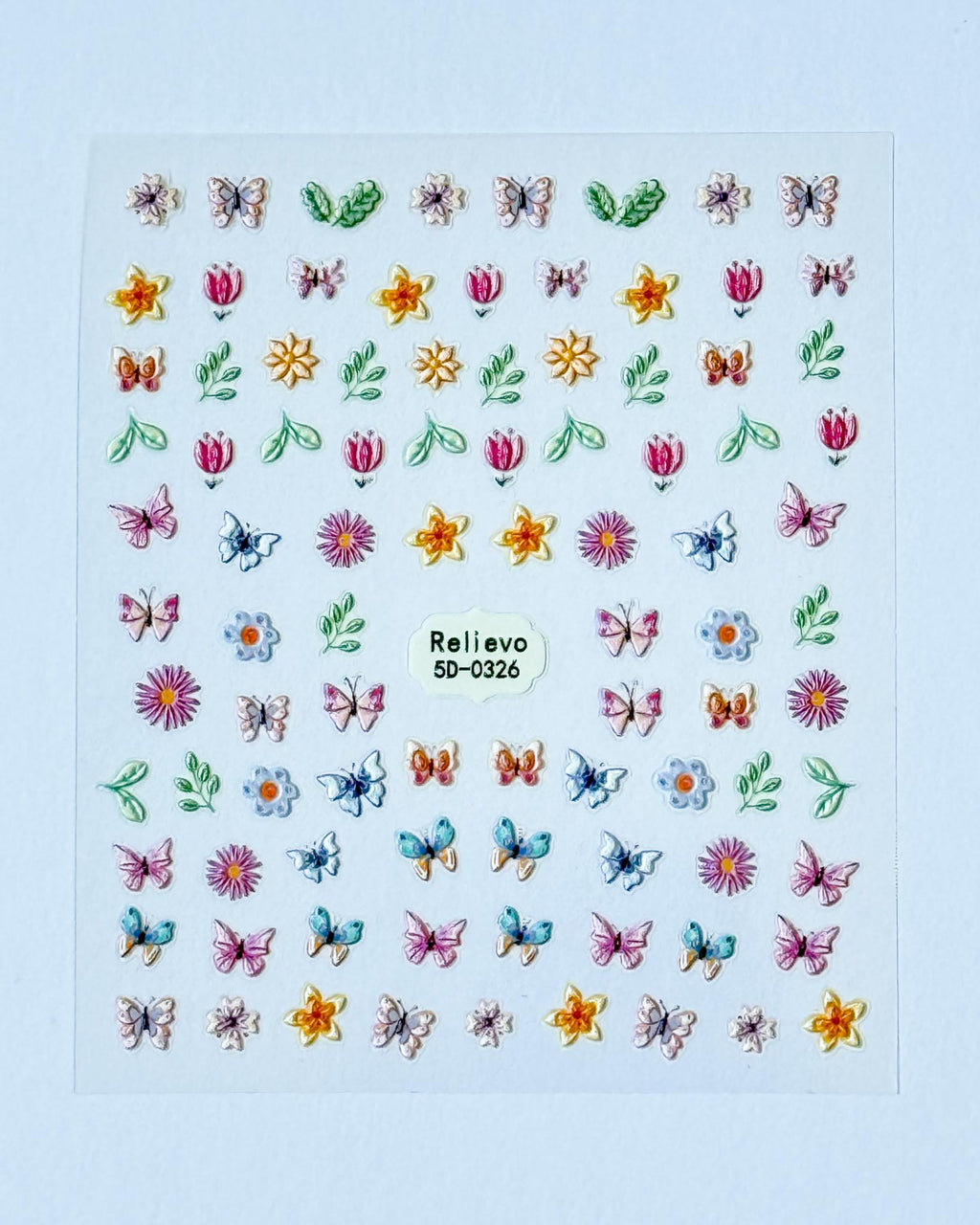 Nail Stickers (one sheet)- Butterflies