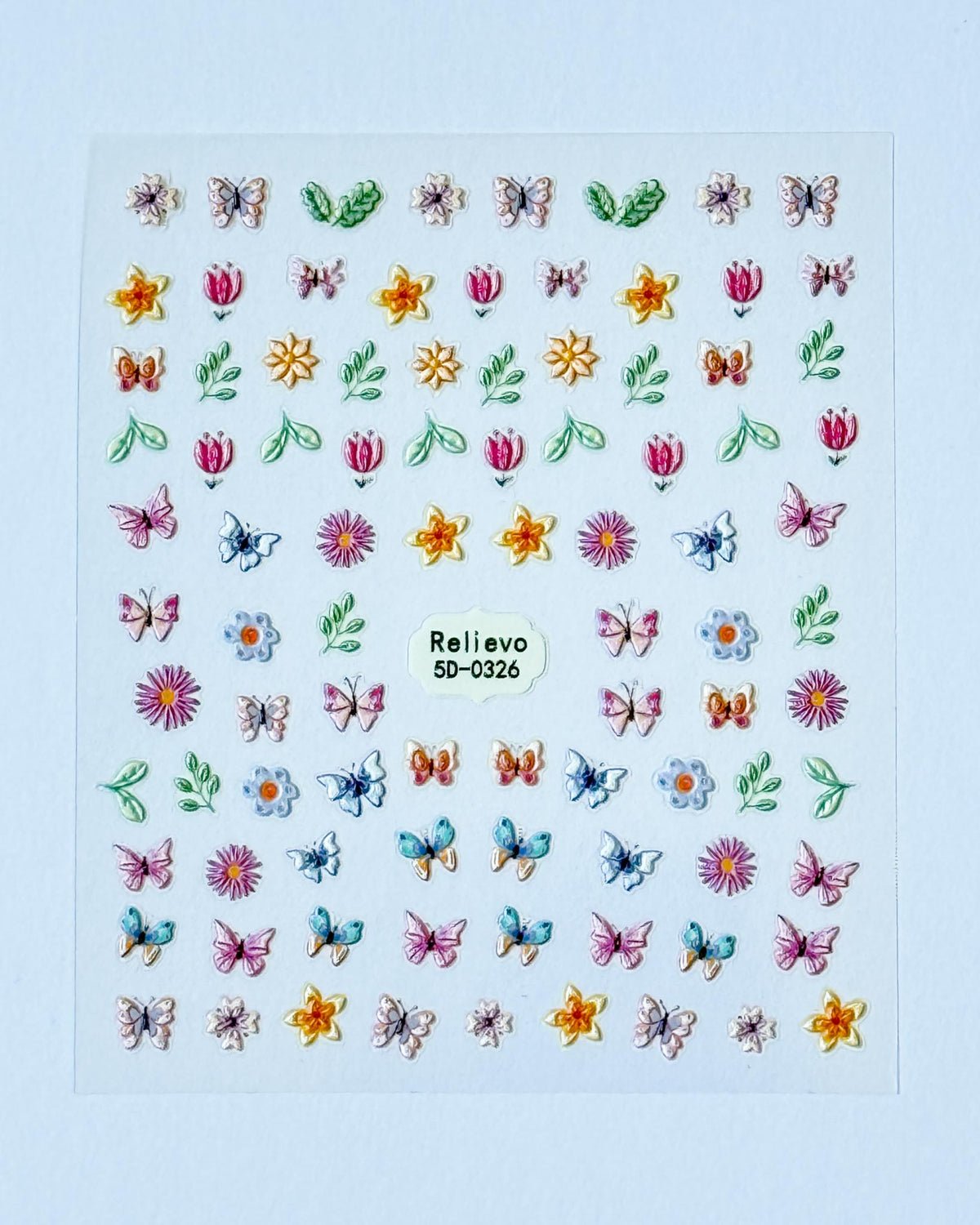 Nail Stickers (one sheet)- Butterflies