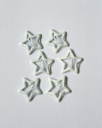Star Hair Clips (set of six) - Icicle