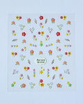 Nail Stickers (one sheet)- Spring Fling