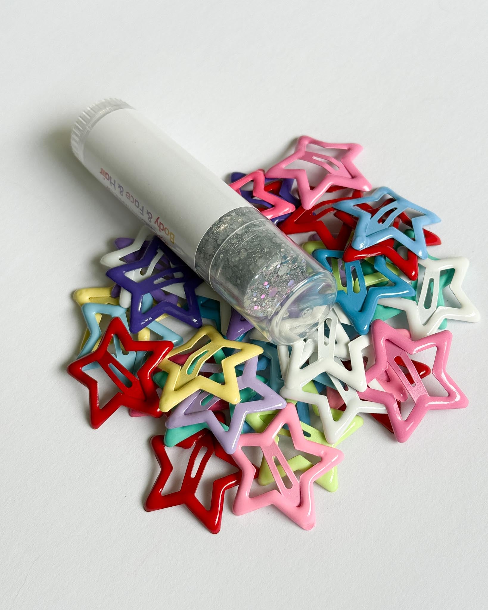 Hair + Body Glitter Stick - Silver