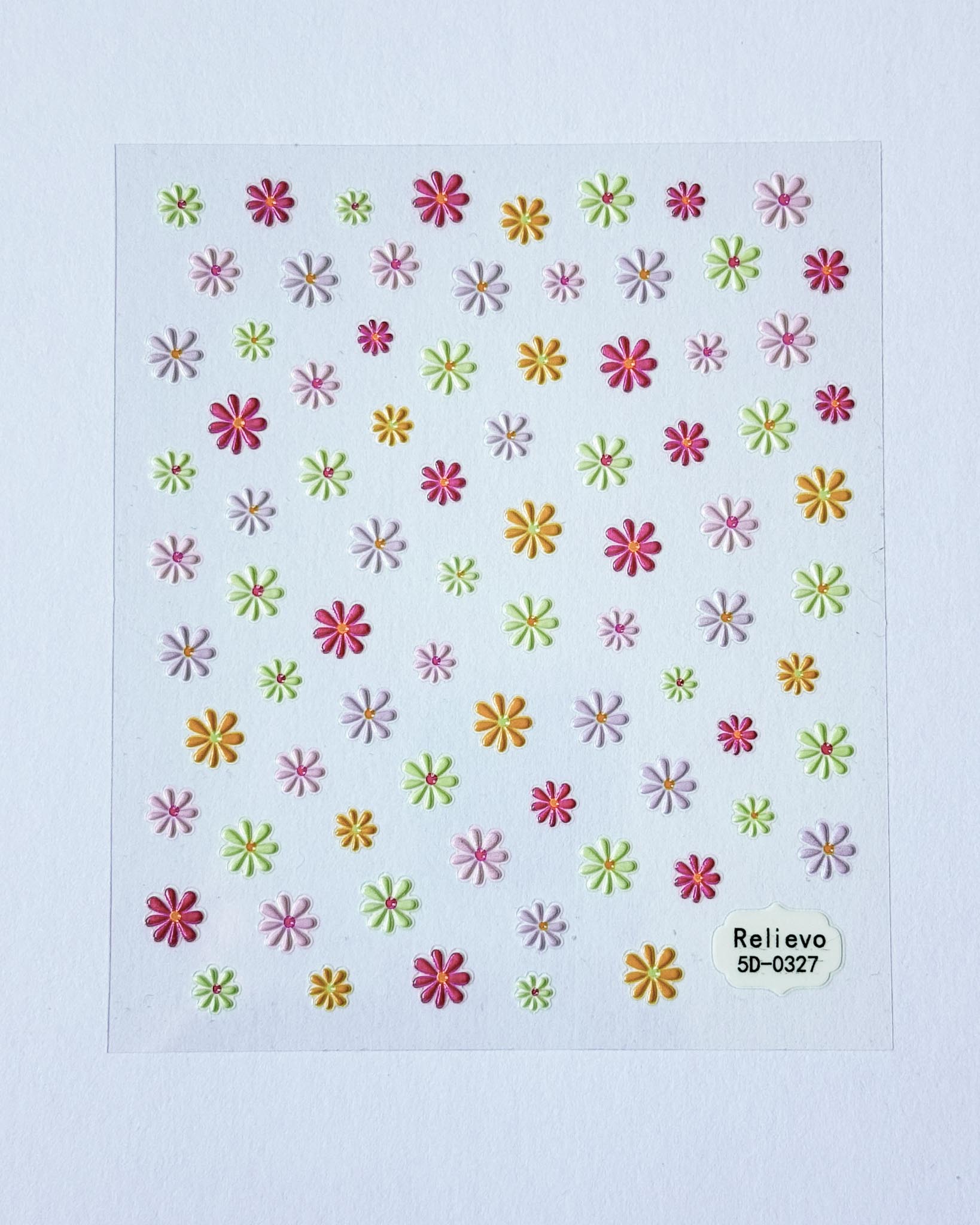 Nail Stickers (one sheet)- Magenta
