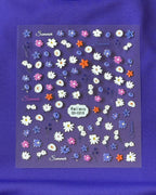 Nail Stickers (one sheet)- Wildflowers