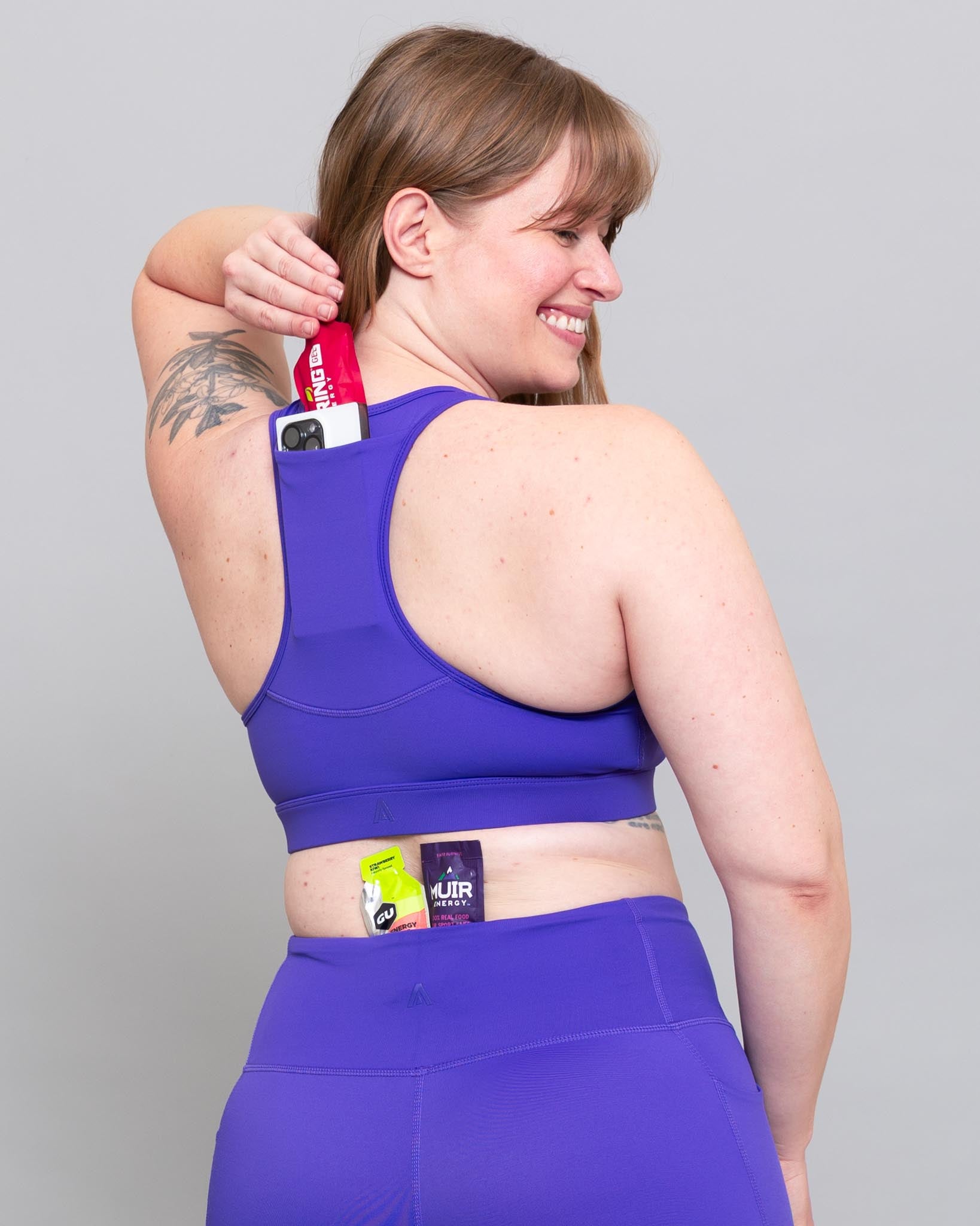 Velocity Energy Pocket Bra - Ube