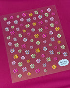 Nail Stickers (one sheet)- Magenta