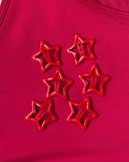 Star Hair Clips (set of six) - Firecracker