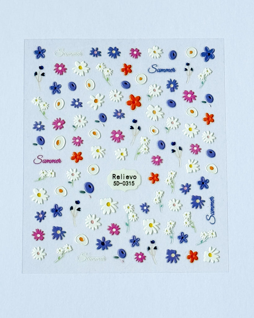 Nail Stickers (one sheet)- Wildflowers