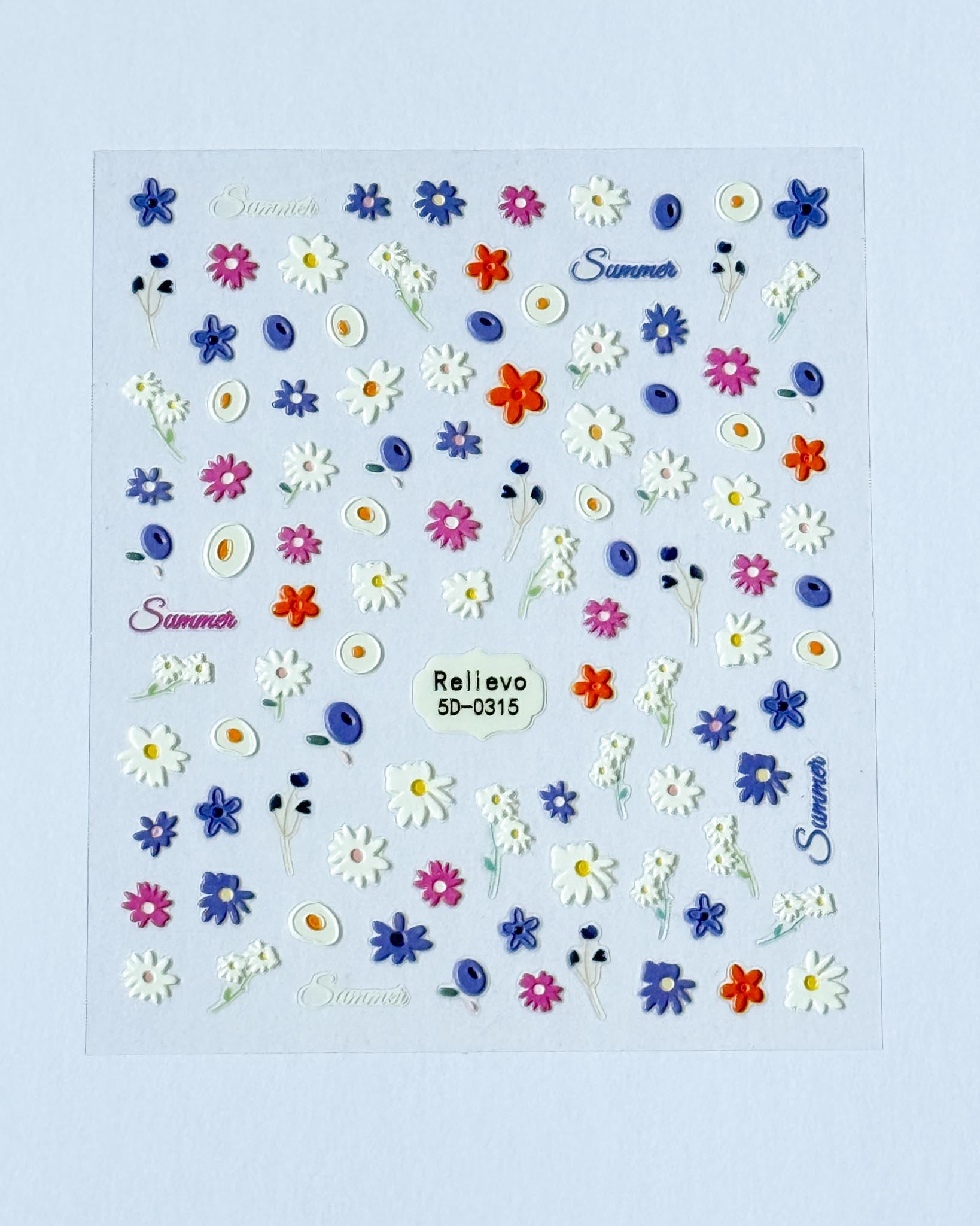 Nail Stickers (one sheet)- Wildflowers