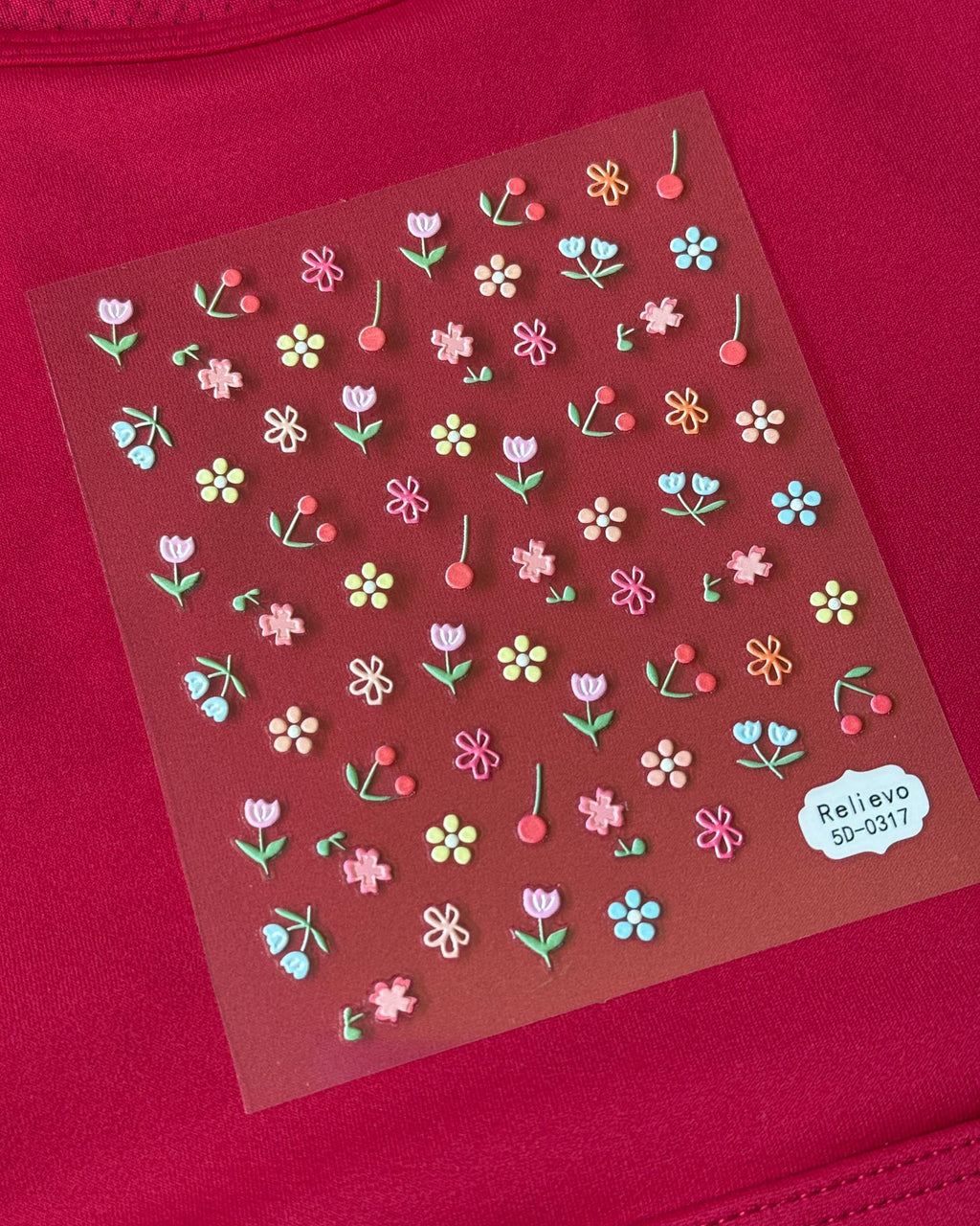 Nail Stickers (one sheet)- Cherries