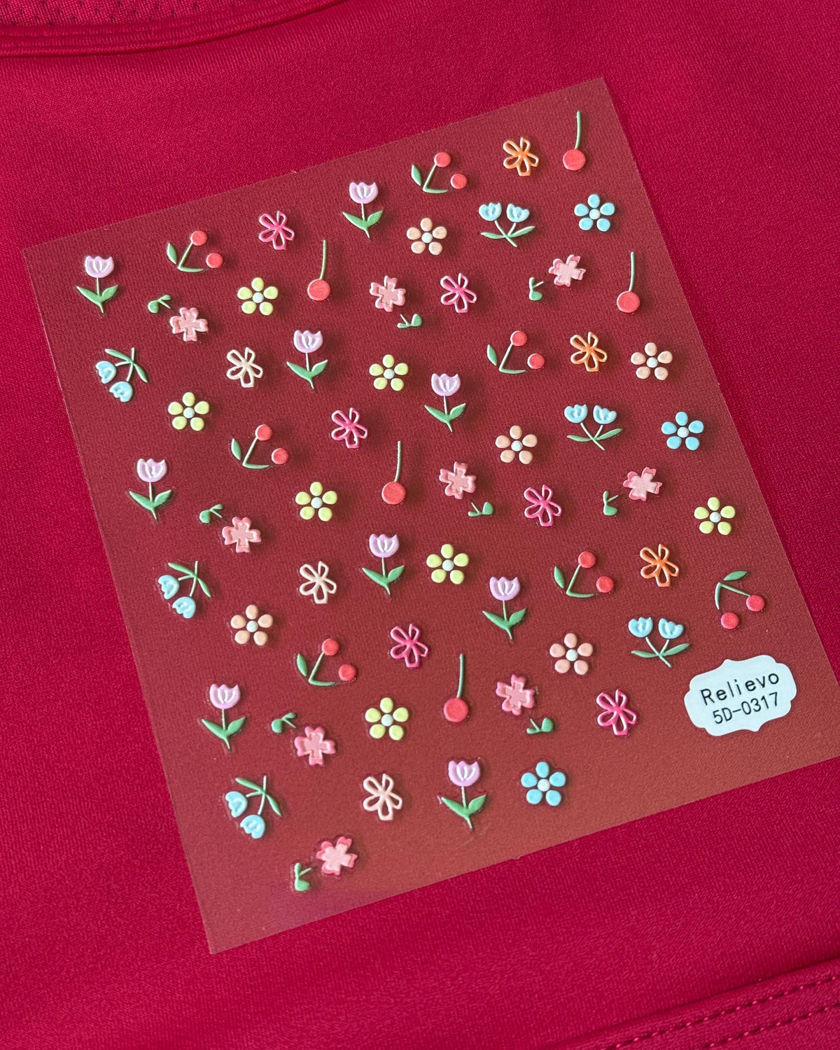 Nail Stickers (one sheet)- Cherries