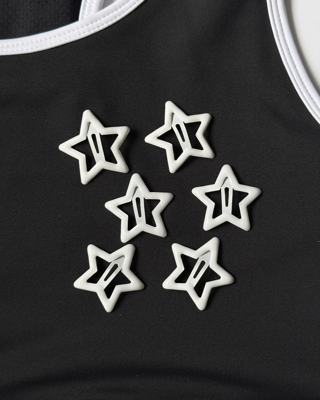 Star Hair Clips (set of six) - Icicle