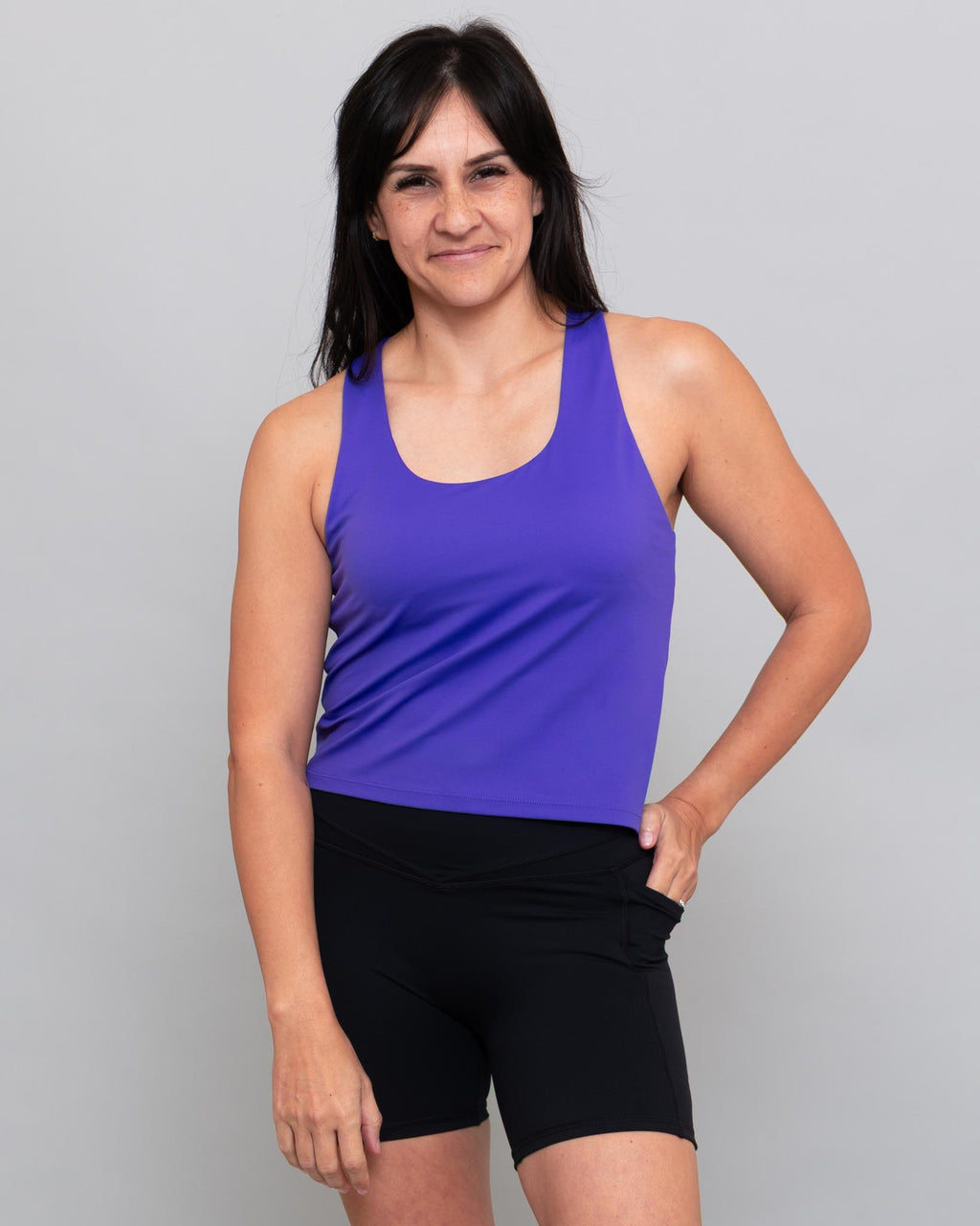 Velocity Iconic Bra Tank - Ube