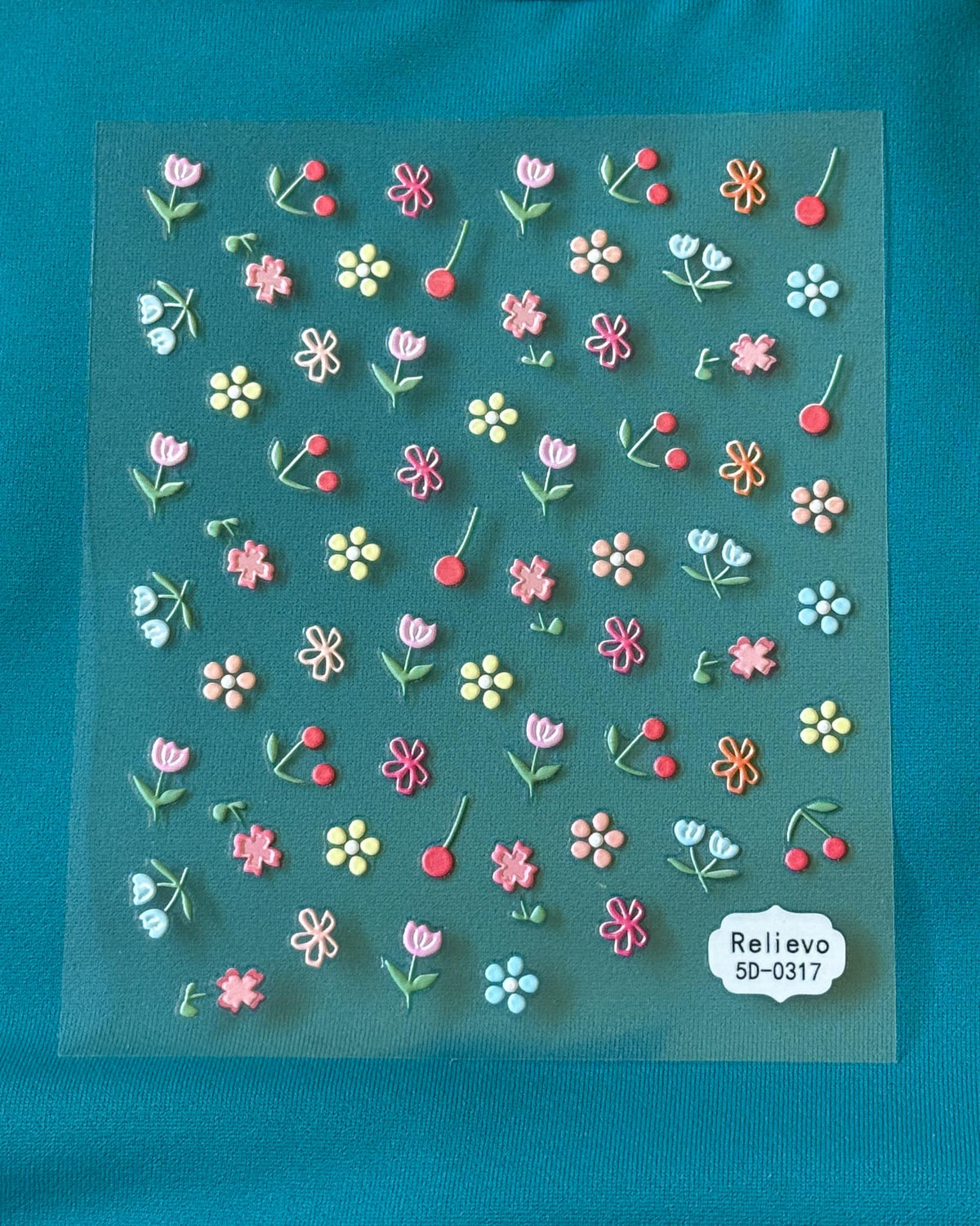Nail Stickers (one sheet)- Cherries
