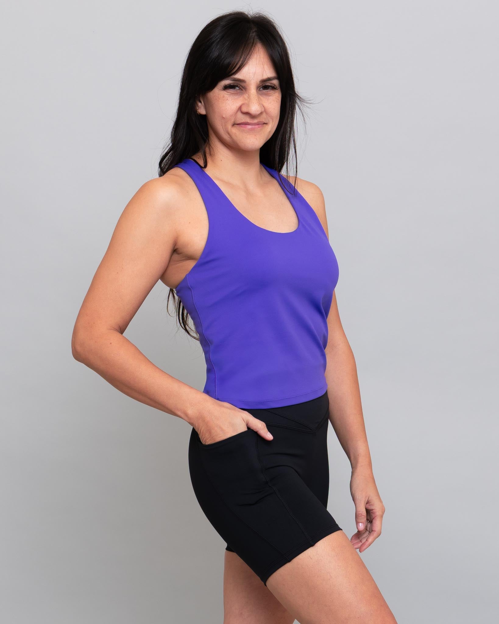 Velocity Iconic Bra Tank - Ube