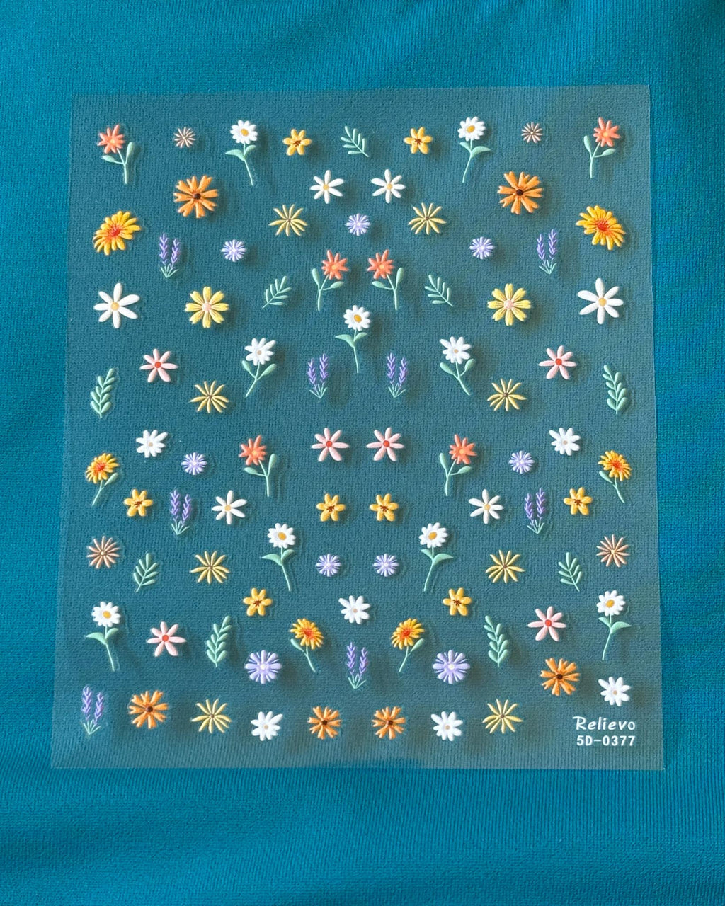 Nail Stickers (one sheet)- Orange Creamsicle