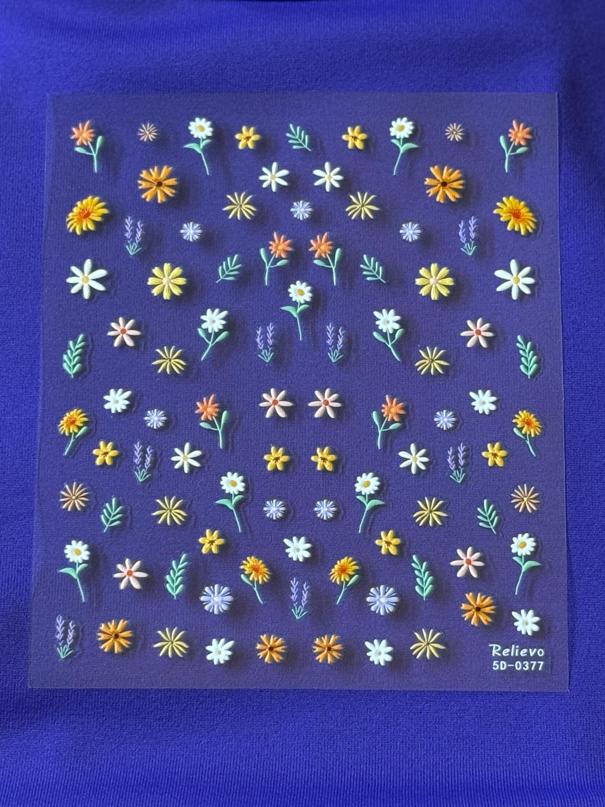 Nail Stickers (one sheet)- Orange Creamsicle