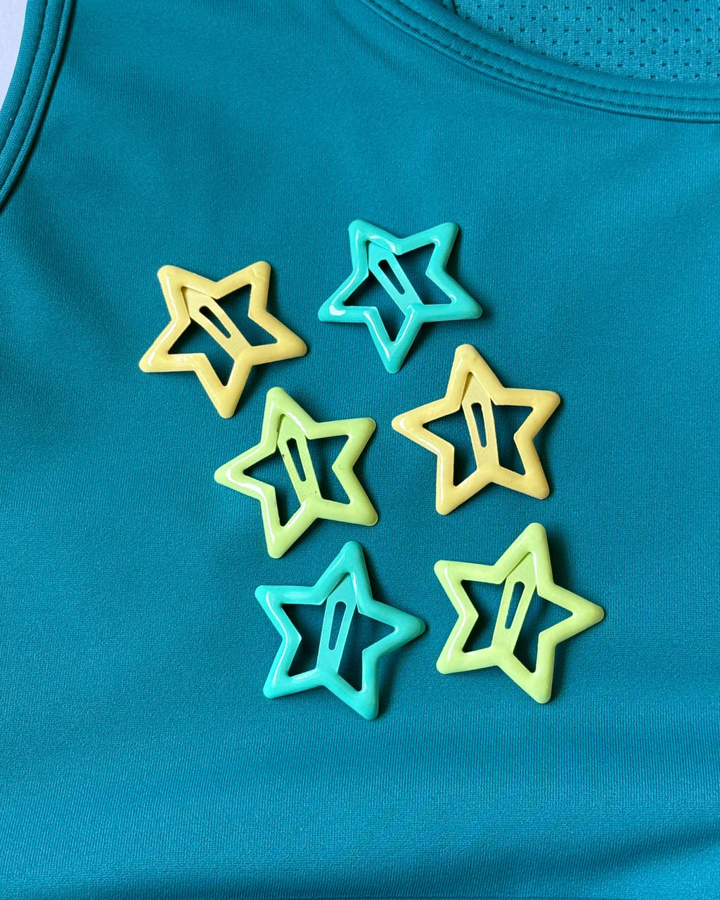 Star Hair Clips (set of six) - Island Vibes