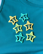 Star Hair Clips (set of six) - Island Vibes