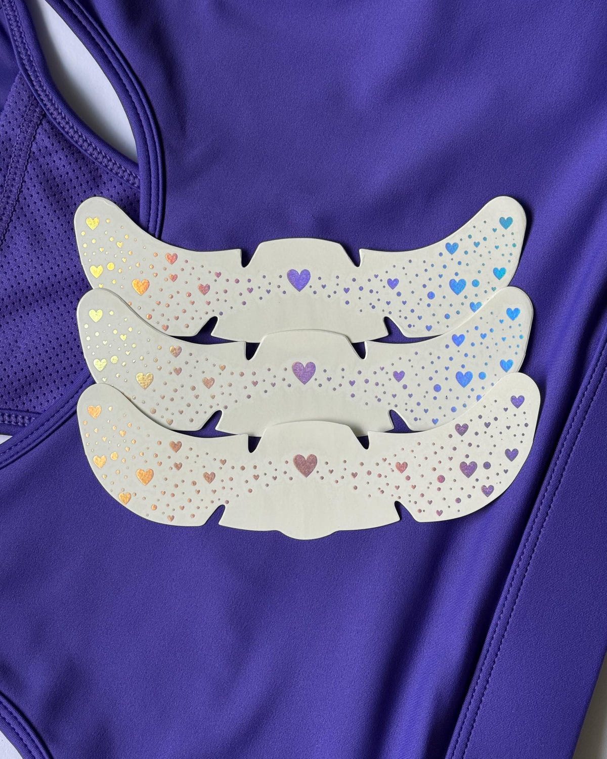 Glitter Freckles (pack of three)- Holo Hearts